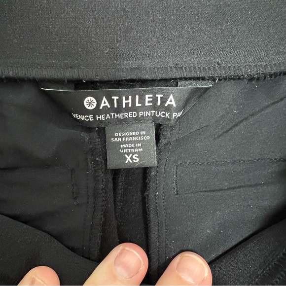 ATHLETA- Venice Heathered Pintuck Pant Communing Travel Work Casual - Picture 5 of 8